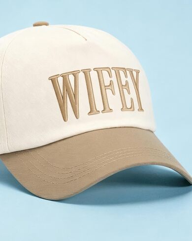 Wifey Embroidered Trucker Hat for Women | Bachelorette Party Favors, Honeymoon Gift, Wedding Decorations, Bride Accessory in Saudi Arabia