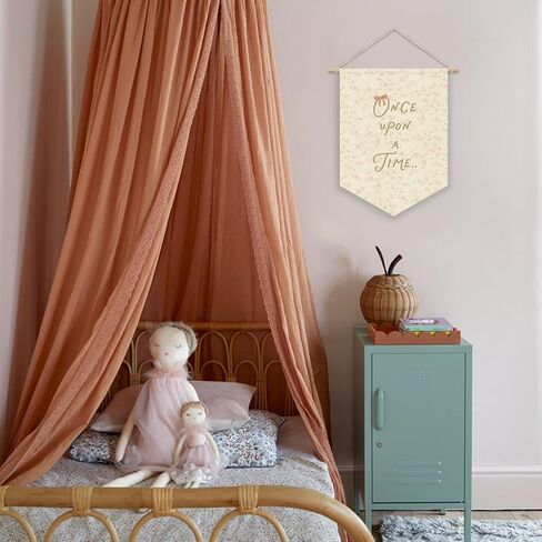 Once Upon A Time Princess Room Decor for Girls,Reading Corner Decor Pink Pennant Banner for Baby Girl Nursery Wall Hanging, Princess Playroom Toddler Bedroom Decorations 15x11 Inch in Saudi Arabia