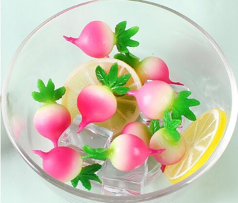 8 Pcs Realistic Artificial Radish Fake Radish Small Carrots Models Simulation Lifelike Fake Vegetable Model Photography Props for DIY Home Kitchen Party Shop Diplay Decoration in Saudi Arabia