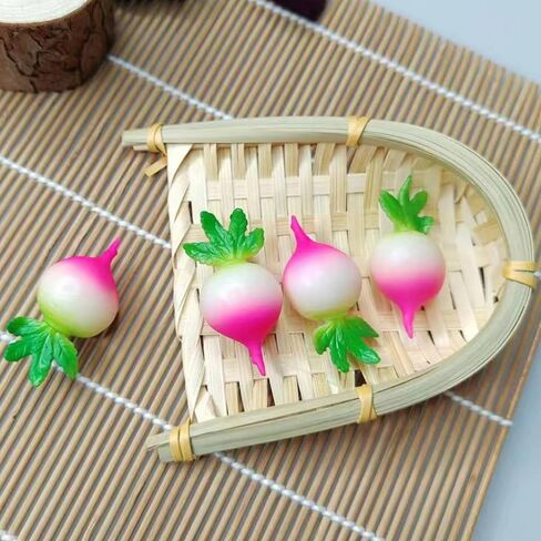 8 Pcs Realistic Artificial Radish Fake Radish Small Carrots Models Simulation Lifelike Fake Vegetable Model Photography Props for DIY Home Kitchen Party Shop Diplay Decoration in Saudi Arabia