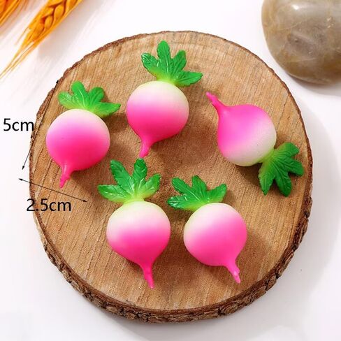 8 Pcs Realistic Artificial Radish Fake Radish Small Carrots Models Simulation Lifelike Fake Vegetable Model Photography Props for DIY Home Kitchen Party Shop Diplay Decoration in Saudi Arabia
