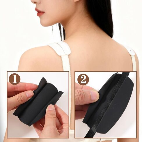 12pcs Bra Strap Cushion Anti Slip Bra Strap Holders For Slipping Silicone Shoulder Pads for Women Keep Bras Straps From Slipping 3 Colors Universal Fit in Kuwait