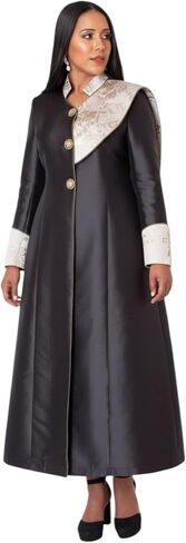 Tally Taylor Jacquard Panel Clergy Robe for Women - Pastor or Minister Church Wear, Preacher for Service - 41099 in Saudi Arabia