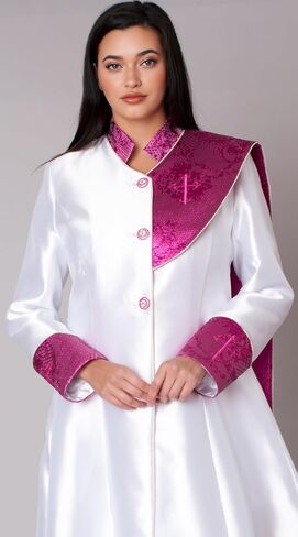 Tally Taylor Jacquard Panel Clergy Robe for Women - Pastor or Minister Church Wear, Preacher for Service - 41099 in Saudi Arabia