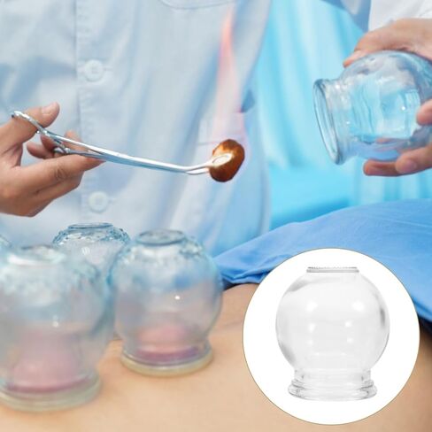 Healifty 6Pcs Cupping Therapy Sets Glass Fire for Massage Back Relieve Fatigue No. 2 in Kuwait