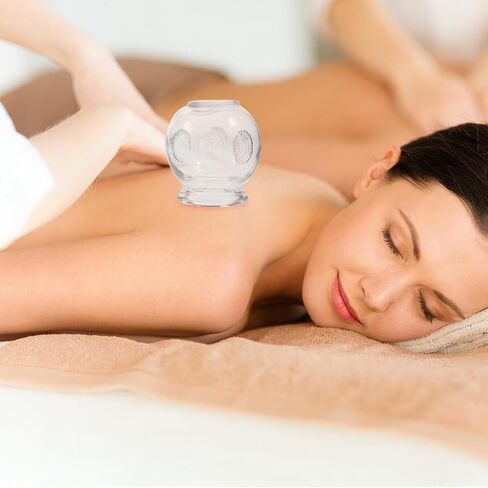Healifty 6Pcs Cupping Therapy Sets Glass Fire for Massage Back Relieve Fatigue No. 2 in Kuwait