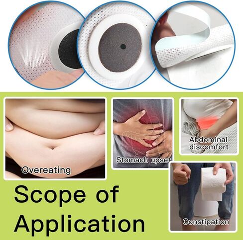 50Pcs/Box Mugwort Patch, Natural Wormwood Sticker, Moxa Hot Moxibustion Navel Wormwood Sticker, Wormwood Belly Patch Magnet for Women and Men with Individual Package in Saudi Arabia
