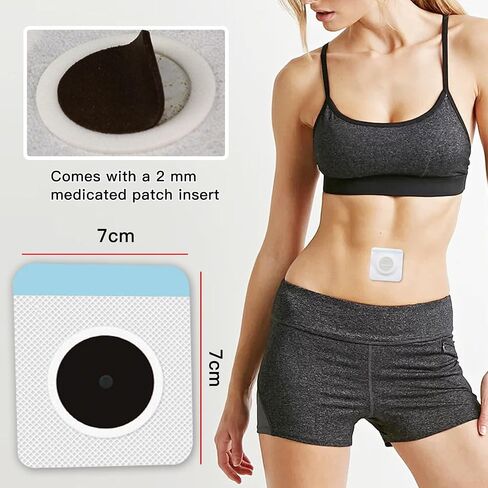 50Pcs/Box Mugwort Patch, Natural Wormwood Sticker, Moxa Hot Moxibustion Navel Wormwood Sticker, Wormwood Belly Patch Magnet for Women and Men with Individual Package in Saudi Arabia