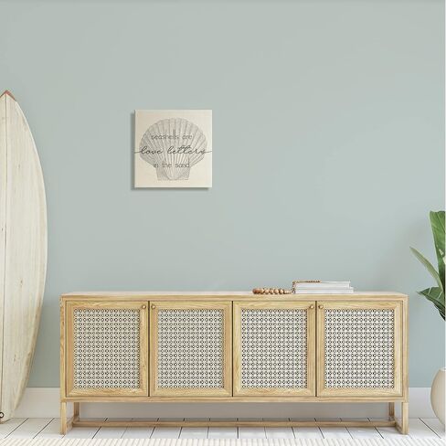 Stupell Industries Seashells are Love Letters Etched Beach Quote Drawing, Design by Daphne Polselli in Kuwait