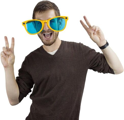 Pudgy Pedro's Jumbo Party Sunglasses | Novelty Shades Perfect for Birthdays, Theme Parties, Weddings | Giant Glasses in Kuwait