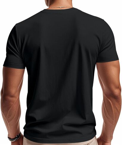 تي شيرت للرجل الربيع الصيف قصيرة الأكمام خفيفة الوزن تي شيرت برقبة على شكل v عادية الراحة العصرية القمم وتتسابق 2026 in Kuwait