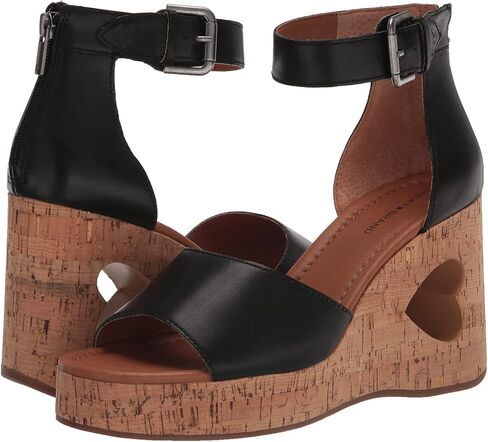 Lucky Brand Women's Himmy Sculpted Wedge Sandal, True Vachetta, 6.5 in Saudi Arabia