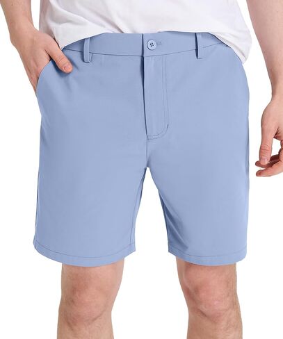 Men's Classic Fit Golf Shorts Stretch 7''/ 9'' - Dress & Casual Business Quick-Dry, Lightweight Comfort Fit in Kuwait