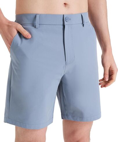 Men's Classic Fit Golf Shorts Stretch 7''/ 9'' - Dress & Casual Business Quick-Dry, Lightweight Comfort Fit in Kuwait