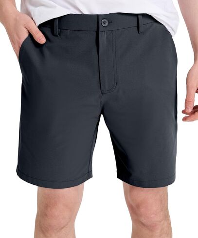 Men's Classic Fit Golf Shorts Stretch 7''/ 9'' - Dress & Casual Business Quick-Dry, Lightweight Comfort Fit in Kuwait