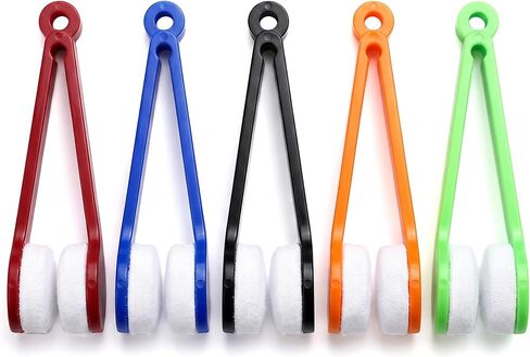 Glasses Cleaner Tool Eyeglass Cleaning Clip 5 Pack Microfiber Lens Cleaner for Sunglasses Eyeglasses Portable Cleaning Brush Multi Color in Saudi Arabia