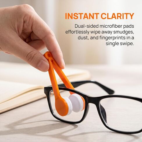 Glasses Cleaner Tool Eyeglass Cleaning Clip 5 Pack Microfiber Lens Cleaner for Sunglasses Eyeglasses Portable Cleaning Brush Multi Color in Saudi Arabia