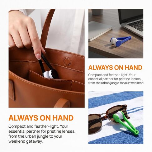 Glasses Cleaner Tool Eyeglass Cleaning Clip 5 Pack Microfiber Lens Cleaner for Sunglasses Eyeglasses Portable Cleaning Brush Multi Color in Saudi Arabia