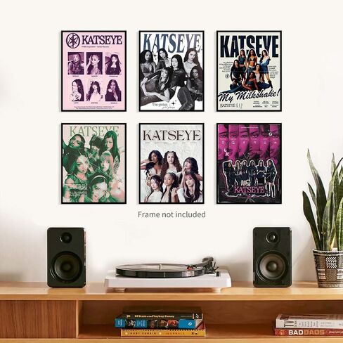 TUOCYERD Katseye Merch Poster Set of 6 Katseye Birthday Decorations for Room Aesthetic Music Wall Art for Teens Room Decor Gifts (8x10 Inch Unframed) in Saudi Arabia