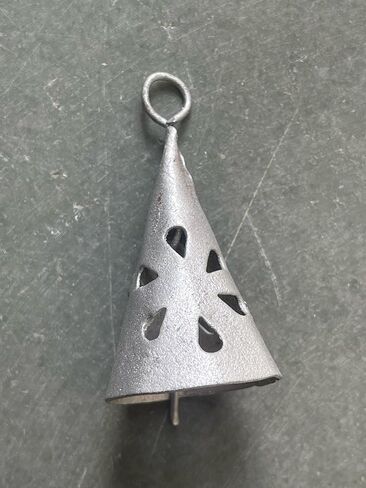 Set of 10 Handmade Silver Bells Rustic Metal Decorative Bells, Mini Cowbells, Antique Hanging Ornaments for Christmas, Vintage Bell for DIY Craft and Wind Chimes Making, Jingle Bell Farmhouse Décor in Saudi Arabia