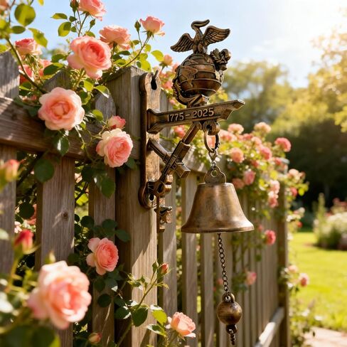 US Marine Corps 250th Anniversary Commemorative Doorbell - Decorative Hanging Bell Gift for Veterans, Perfect for Valentine's Day, Mother's Day & Father's Day in Saudi Arabia