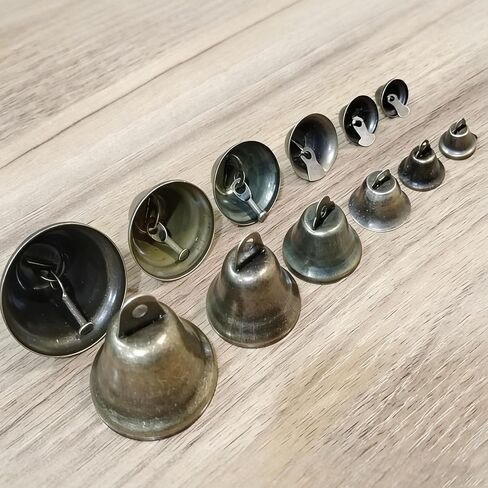 75 Pieces Mini Craft Bells, Vintage Brass Jingle Bells, Small Bells for Crafts Witch Bells for Christmas Wedding DIY Decoration in Saudi Arabia