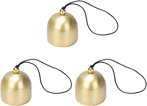 3 Pack Mini Brass Bell 1 inch Jingle Bells for DIY Wind Chime Door Dream Catcher Camping Tent Windchimes Christmas Tree Fengshui Lucky Art Garden Decoration Dog Cat Necklace Hanging Pendant in Saudi Arabia