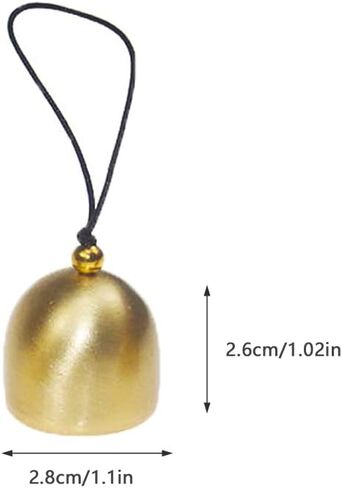 3 Pack Mini Brass Bell 1 inch Jingle Bells for DIY Wind Chime Door Dream Catcher Camping Tent Windchimes Christmas Tree Fengshui Lucky Art Garden Decoration Dog Cat Necklace Hanging Pendant in Saudi Arabia