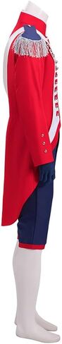 Men's British Redcoat Costume Historical War Outfit King George Colonial Pirate Jacket Set in Saudi Arabia