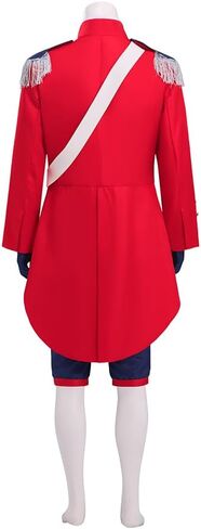 Men's British Redcoat Costume Historical War Outfit King George Colonial Pirate Jacket Set in Saudi Arabia