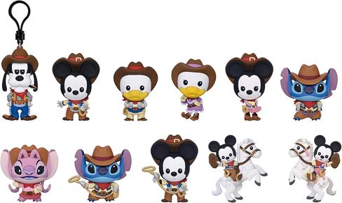 Disney Classic Western 3D Foam Bag Clip, Series 71 – Blind Bag (ONE Random Figure) Character Keychain/Backpack Accessory | Official Licensed Merchandise in Kuwait