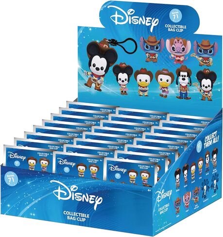 Disney Classic Western 3D Foam Bag Clip, Series 71 – Blind Bag (ONE Random Figure) Character Keychain/Backpack Accessory | Official Licensed Merchandise in Kuwait