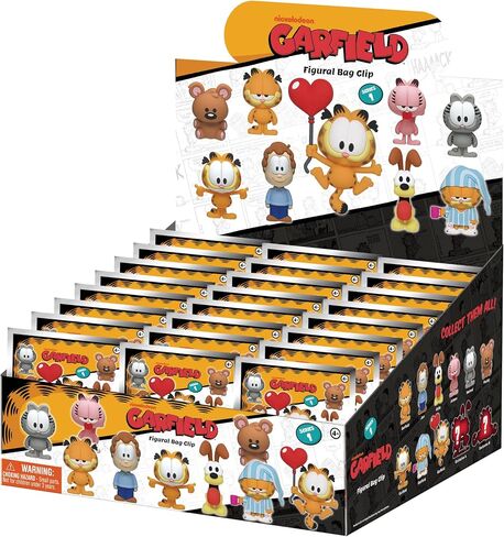Garfield 3D Foam Bag Clip, Series 1 – Blind Bag (ONE Random Figure) – Viacom Character Keychain/Backpack Accessory | Official Licensed Merchandise in Saudi Arabia