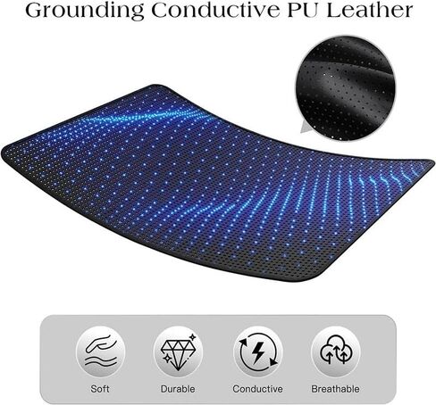Grounding Mat for Improved Sleep, Reduced Anxiety, Pain, Inflammation, Headache Relief, Balance. Grounded Therapy Black (60.3 * 27.5inch) in Kuwait