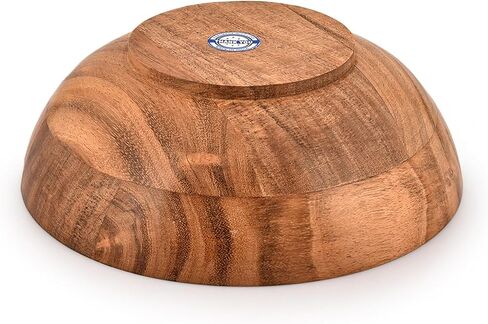 Acacia Wood Decorative Bowl for Home Décor – Centerpiece Bowl for Coffee Table, Entryway Table, Console Table & Living Room Styling | for Keys, Wallet & Everyday Essentials (8"x 8" x 3") in Kuwait