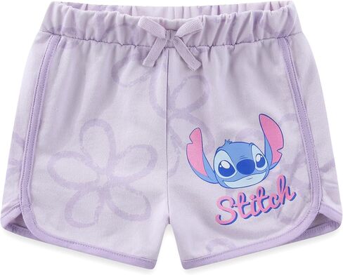 طقم تي شيرت للفتيات بأكمام قصيرة من Disney Lilo & Stitch وشورت French Terry للأطفال الكبار in Kuwait