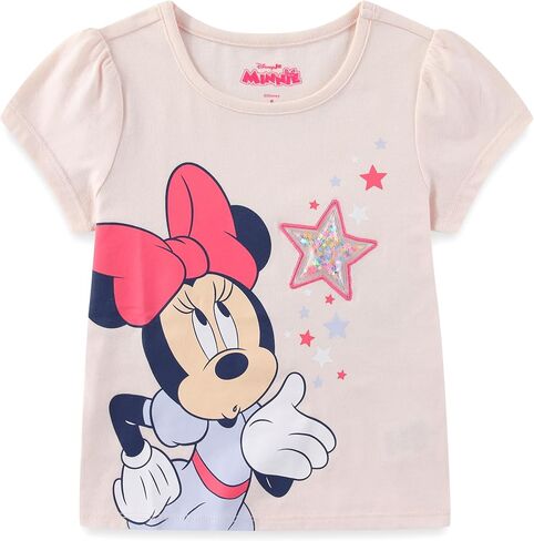 Disney Minnie Mouse Girls Short Sleeve T-Shirt and French Terry Shorts Set for Toddler to Big Kids in Kuwait