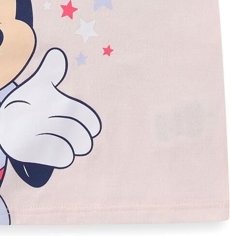 Disney Minnie Mouse Girls Short Sleeve T-Shirt and French Terry Shorts Set for Toddler to Big Kids in Kuwait
