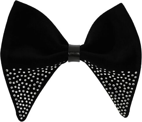 Velvet Rhinestone Bow Tie for Men Adjustable Pre-tied in Saudi Arabia