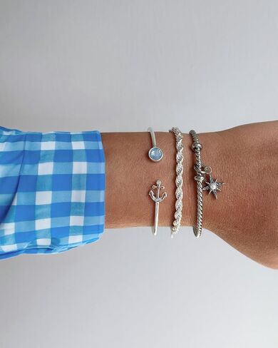 Alex and Ani French Rope Charm Bracelet Cuff in Kuwait