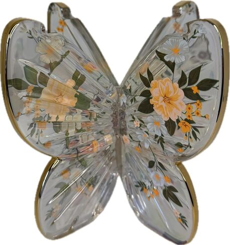 Bath and Body Works Glass Butterfly Pedestal 3-Wick Candle Holder in Kuwait