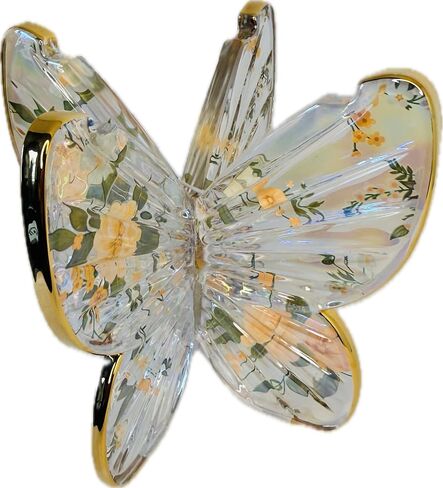 Bath and Body Works Glass Butterfly Pedestal 3-Wick Candle Holder in Kuwait