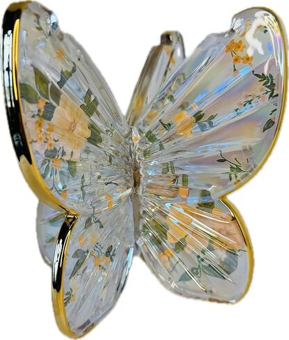 Bath and Body Works Glass Butterfly Pedestal 3-Wick Candle Holder in Kuwait