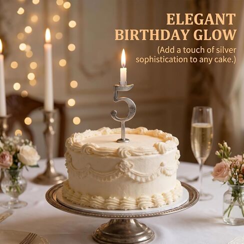 Number Candle Holder Set,Stainless Steel Reusable Number Candle Holders,for Birthday Cake Decorations,Anniversaries and Celebrations,Party Cakes Accessories in Saudi Arabia