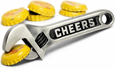 Novelty Shark Bottle Cap Opener- Zinc Alloy Keychain for Beer and Soda Bottles | Cool Jaws-Inspired Professional Key chain for Men & Women-Silver in Saudi Arabia