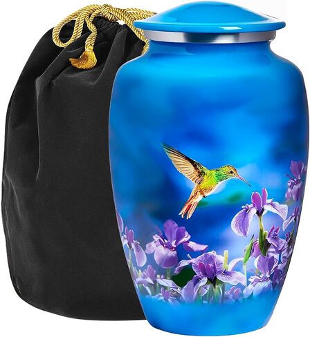 Trupoint Memorials Cremation Urns for Human Ashes Adult Female, Decorative Burial Urn for Men & Women – Large, White Hummingbird in Saudi Arabia