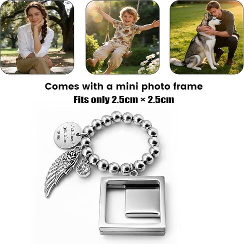 Small Keepsake Cremation Urns for Human or Pet Ashes w/Photo Frame【No Waiting for Customization】-2.75" Mini Memorial Sharing Urn with Velvet Bag and Spoon - A Perfect Tribute & Gift for Families in Saudi Arabia