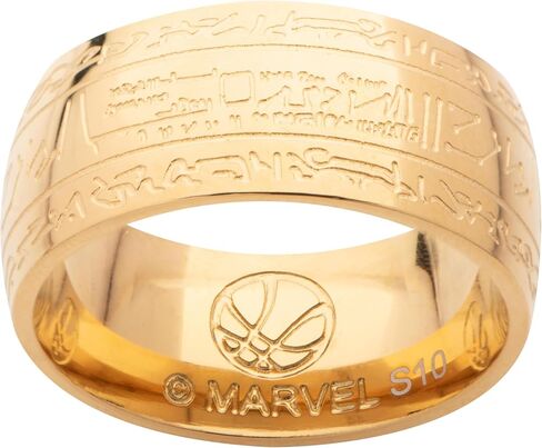 خاتم Marvel Doctor Strange In The Multiverse of Madness Spell Ring - خاتم من المينا الذهبية القابلة للتجميع من شركة Marvel مرخصة رسميًا in Kuwait