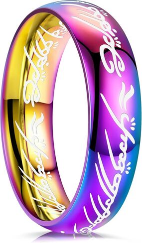 King Ring 6mm Rings Ver.3 – Magic Patern High Polished Stainless Steel Bands in Saudi Arabia