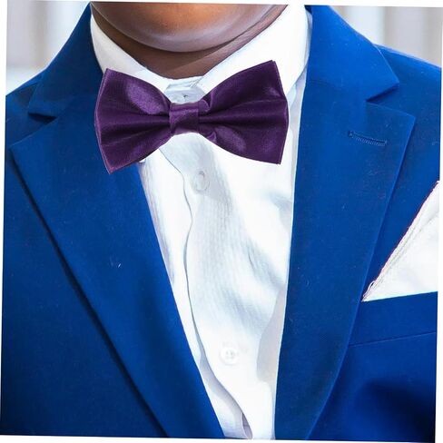 Men's Satin Bow Tie Cummerbund with Pocket Handkerchief Classic Elegant Design for Weddings Formal Events Proms and Banquets Deep Purple Three Kit for Tuxedo and Suit Accessories in Kuwait